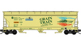 N MICRO-TRAINS 3-BAY COVERED HOPPER CBRW GRAIN TRAIN 4-CAR RUNNER PACK #1009, #1010, #1018, #1023