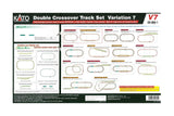 KATO N Scale Unitrack 20866 | V7 Electric Double Track Crossing Set