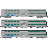 Rapido (N Scale) | Budd Gallery Commuter Cars | Metra - BNSF Swoosh - B360 Hobbies