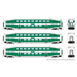 Rapido (N Scale) | Bilevel Commuter Cars | GO Transit - B360 Hobbies