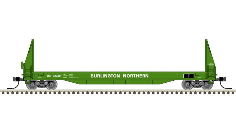 Atlas N Master | 50' SIECO Pulpwood Flat Car | Burlington Northern
