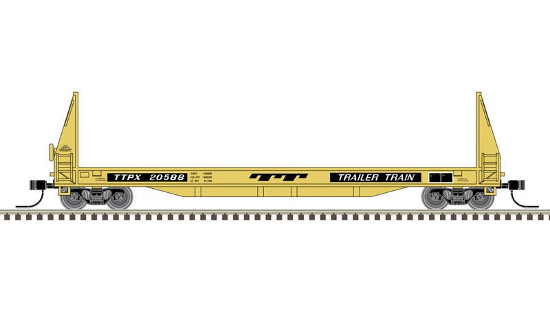 Atlas N Master | 50' SIECO Pulpwood Flat Car | Trailer Train (TTX)