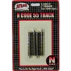 Atlas N Scale Code 55 Track 2" Straight (6 Pieces)