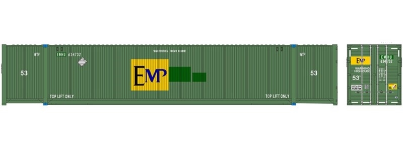 Atlas Master N 53' Container EMP W/ Large Logo Set #1 (3 Pack)