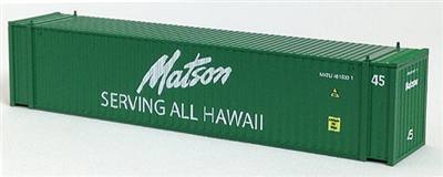 CON-COR N Scale 44108 | Matson 45' Container Set #2