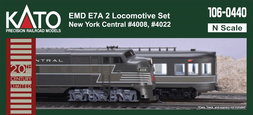 KATO N EMD E7A New York Central 2 Locomotive Set (DCC READY)