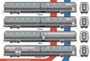 KATO N Scale 1068004 | Amtrak Viewliner II (Phase III) | 4 Car Set