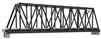KATO N Scale Unitrack 20434 | 248mm (9 3/4") Single Track Truss Bridge, Black