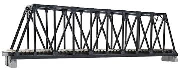 KATO N Scale Unitrack 20434 | 248mm (9 3/4") Single Track Truss Bridge, Black
