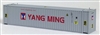 CON-COR N Scale 43002 | Yang Ming 40' Container (2pk) Set# 2