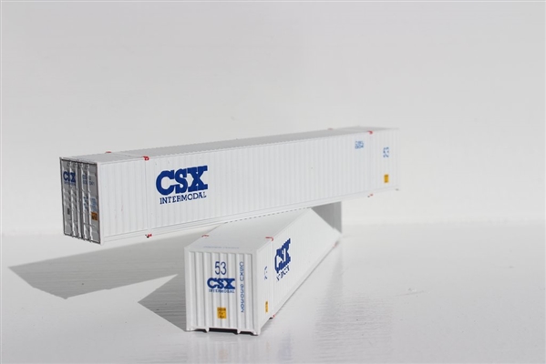 JTC N Scale 535012 | CSX INTERMODAL 53' High Cube 6-42-6 Corrugated Containers with Magnetic System
