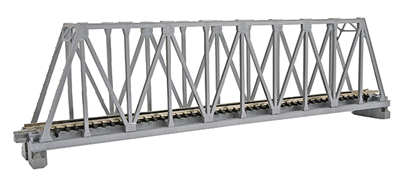 KATO N Scale Unitrack 20433 | 248mm (9 3/4") Single Track Truss Bridge, Silver