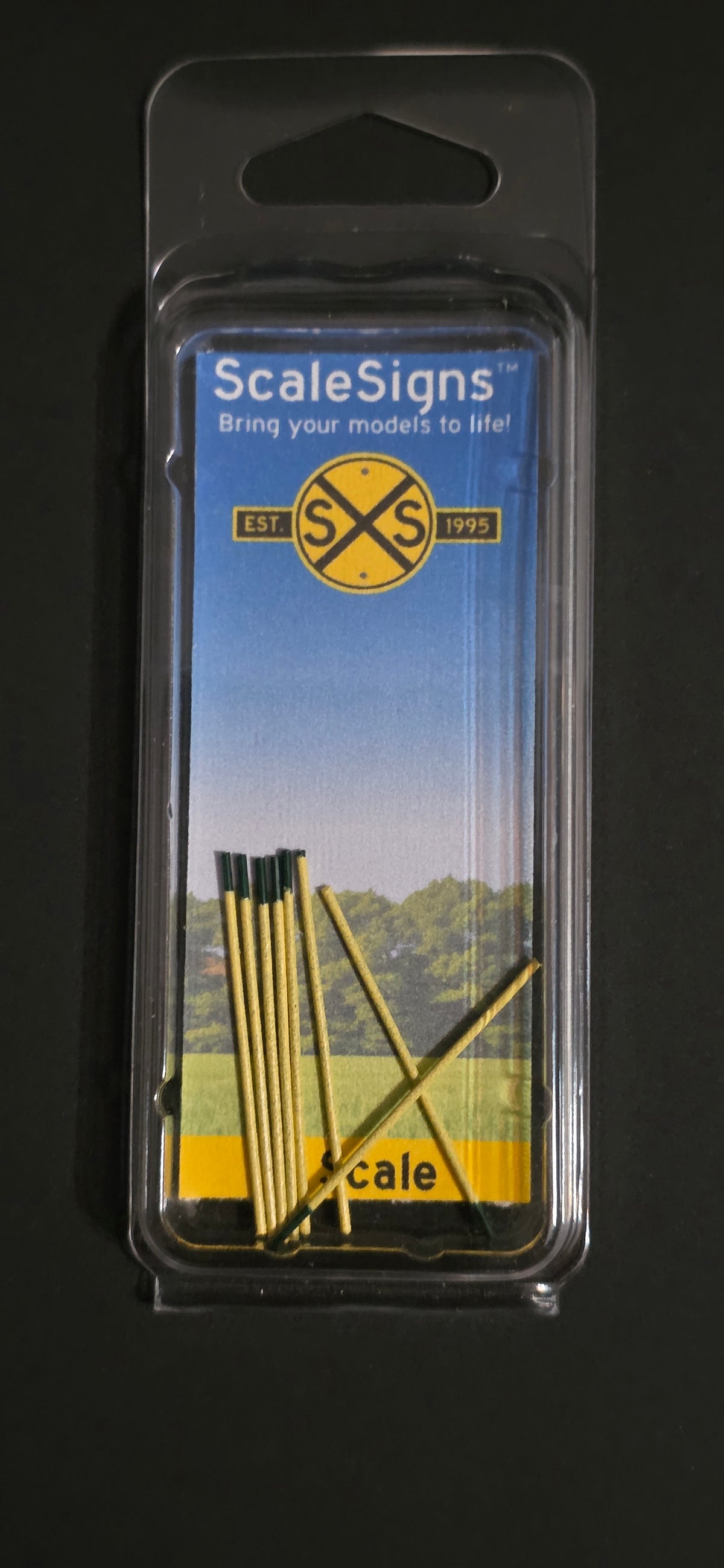 SCALESIGNS (N Scale) N1005 | Yellow Poles