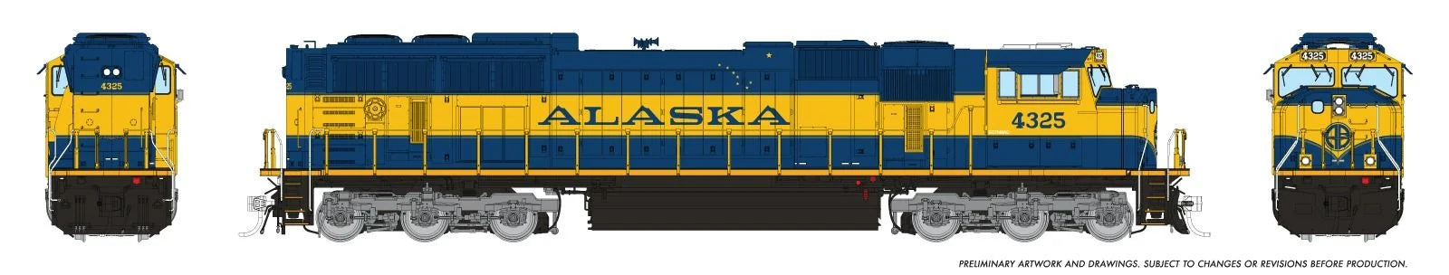 Rapido N Scale | EMD SD70MAC (Flared Radiator) | Alaska Railroad