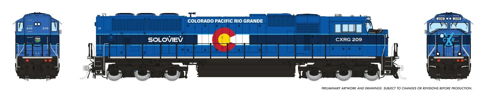 Rapido HO Scale | EMD SD70MACe | Colorado Pacific Railroad