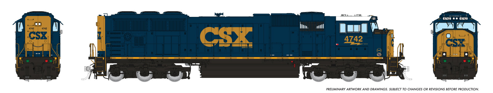 Rapido N Scale | EMD SD70AC (Flared Radiator) | CSX