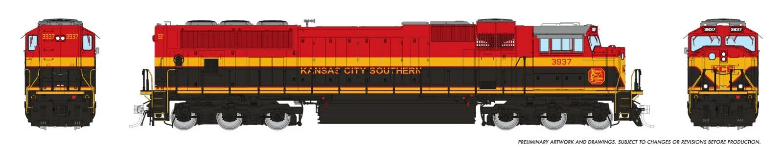 Rapido HO Scale | EMD SD70MACe | KCS - Southern Belle