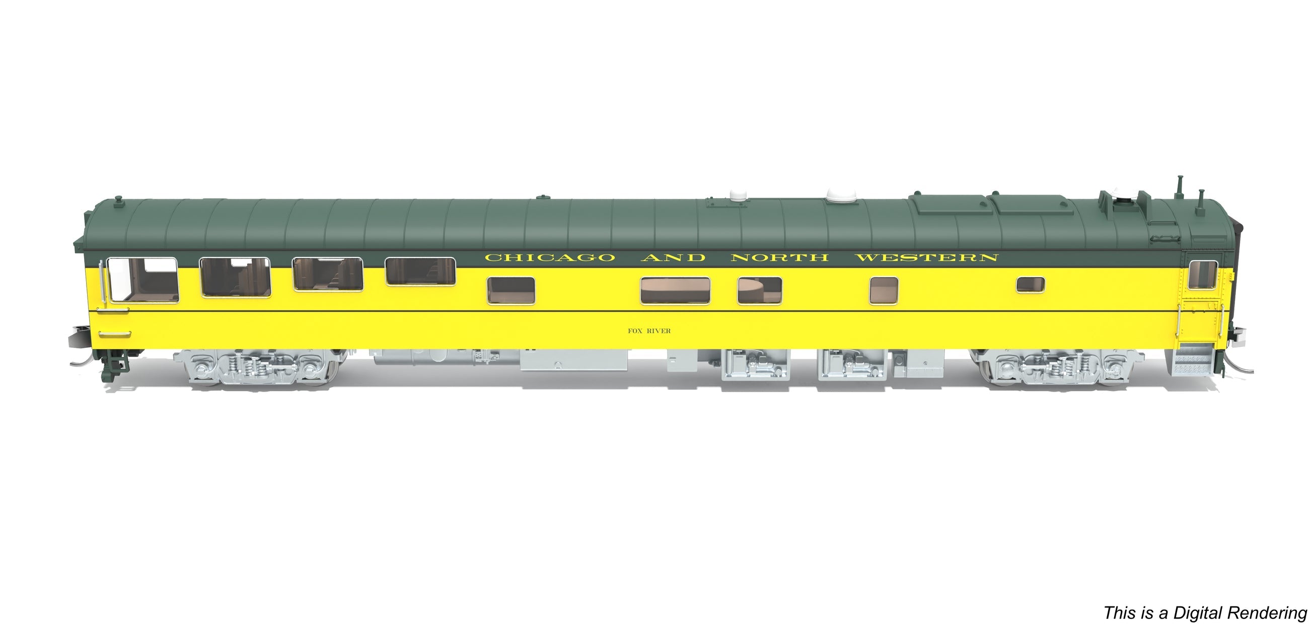 BROADWAY LIMITED (N Scale) | Track Inspection Car, "Fox River" | Chicago & North Western