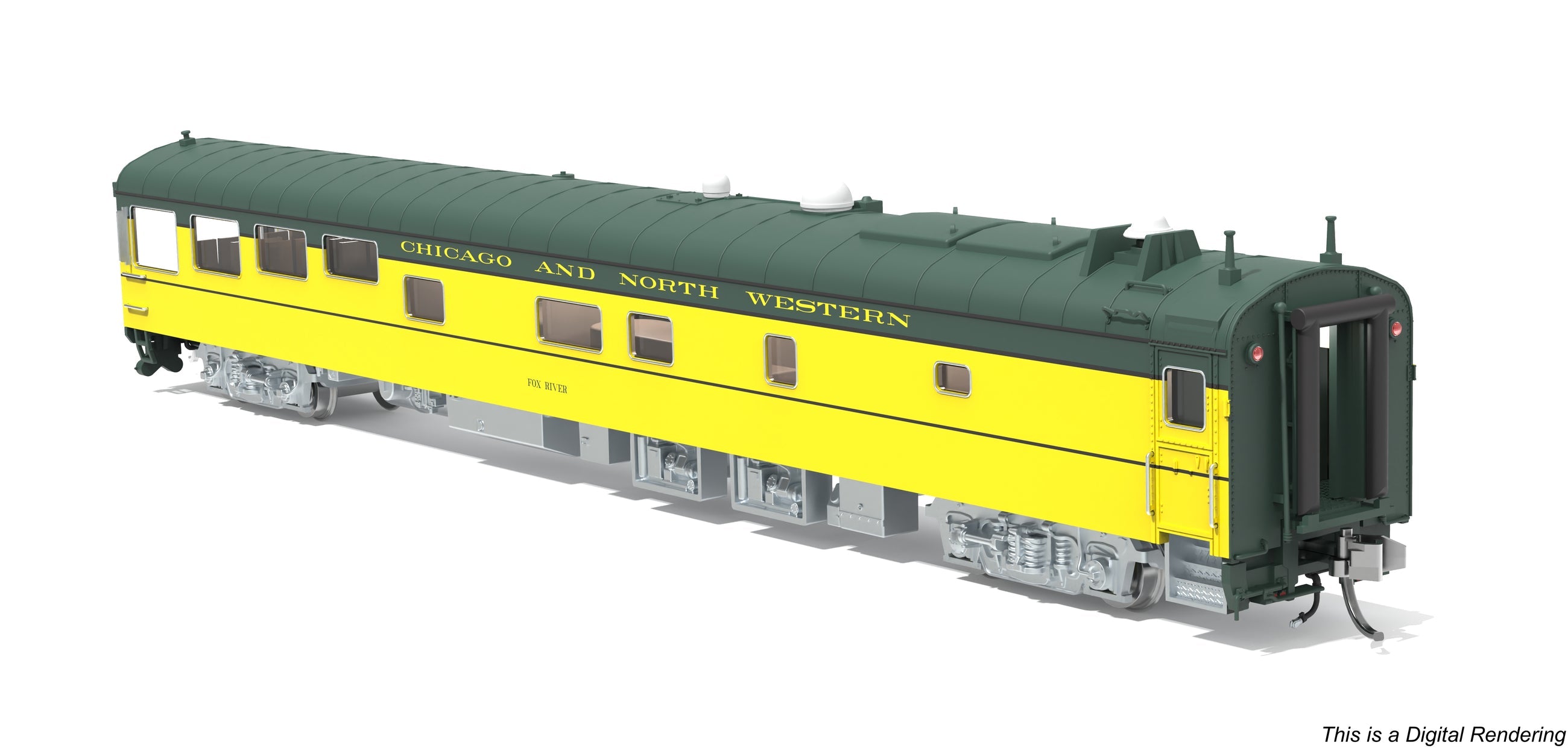 BROADWAY LIMITED (N Scale) | Track Inspection Car, "Fox River" | Chicago & North Western