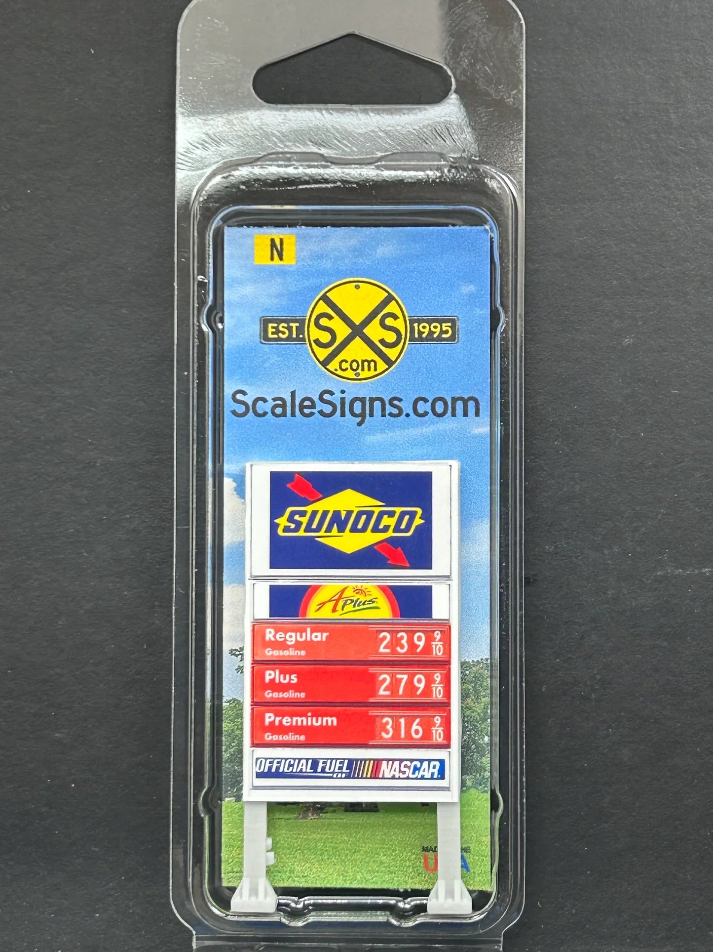 SCALESIGNS N Scale N1112-015 |   Sunoco Station Sign (Copy)