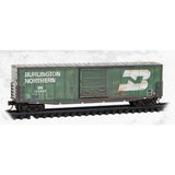 N MICRO-TRAINS 50' SINGLE DOOR BOX CAR WEATHERED BURLINGTON NORTHERN #246038