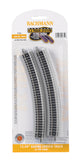 Bachmann (N Scale) 44852 | 12.50" Radius Curved Track