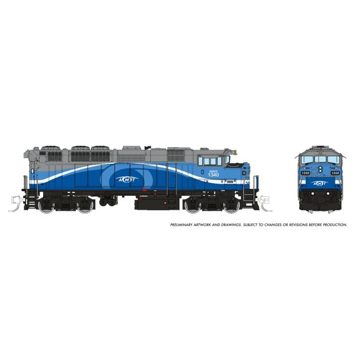 Rapido (N Scale) | GMDD F59PH | AMT Montreal - Large Logo - B360 Hobbies