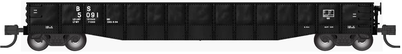 Bluford Shops | 52'6" 15-Panel DENTED Mill Gondolas |  Birmingham Southern (BS)