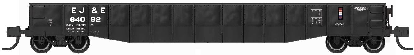 Bluford Shops | 52'6" 15-Panel DENTED Mill Gondolas | Elgin Joliet & Eastern (EJ&E)