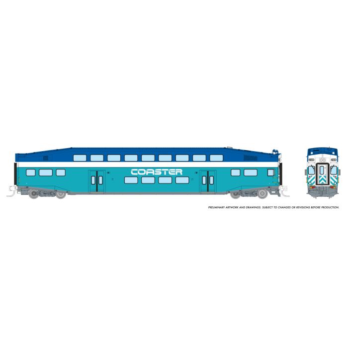 Rapido (N Scale) | Bilevel Commuter Cars | Coaster - B360 Hobbies
