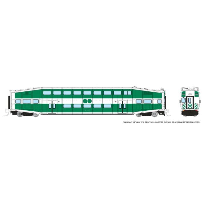 Rapido (N Scale) | Bilevel Commuter Cars | GO Transit - B360 Hobbies