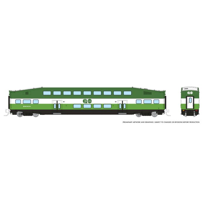 Rapido (N Scale) | Bilevel Commuter Cars | GO/Metrolinx - B360 Hobbies