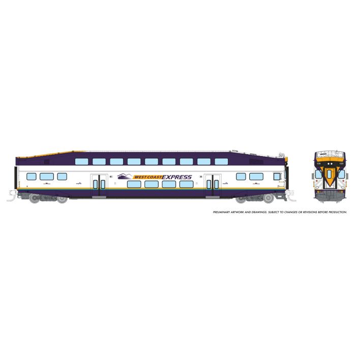 Rapido (N Scale) | Bilevel Commuter Cars | West Coast Express - B360 Hobbies