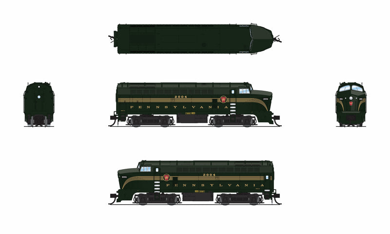 Broadway Limited (N Scale) | PRR Sharknose, BF-16 | Pennsylvania Railroad (PRR) - DGLE 5-Stripe - B360 Hobbies