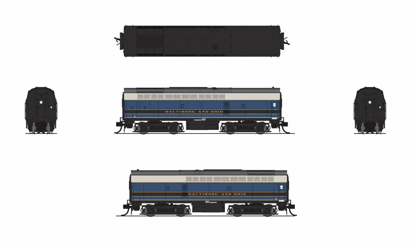 Broadway Limited (N Scale) | PRR Sharknose, RF-16 | Baltimore and Ohio Railroad (B&O) - As Delivered - B360 Hobbies