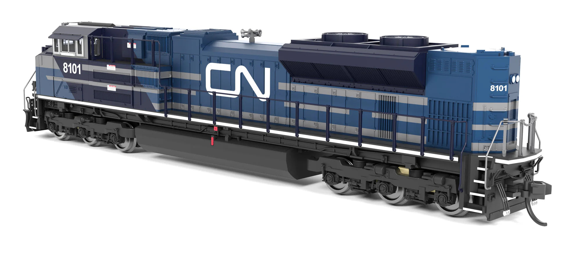 Broadway Limited (N) 9962 | EMD SD70ACe | CN 8101, Blue & White, Paragon4 Sound