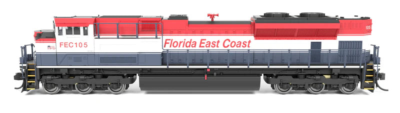 Broadway Limited (N) 9971 | EMD SD70ACe | FEC 107, Red, White, & Blue, Stealth (No-Sound) - B360 Hobbies