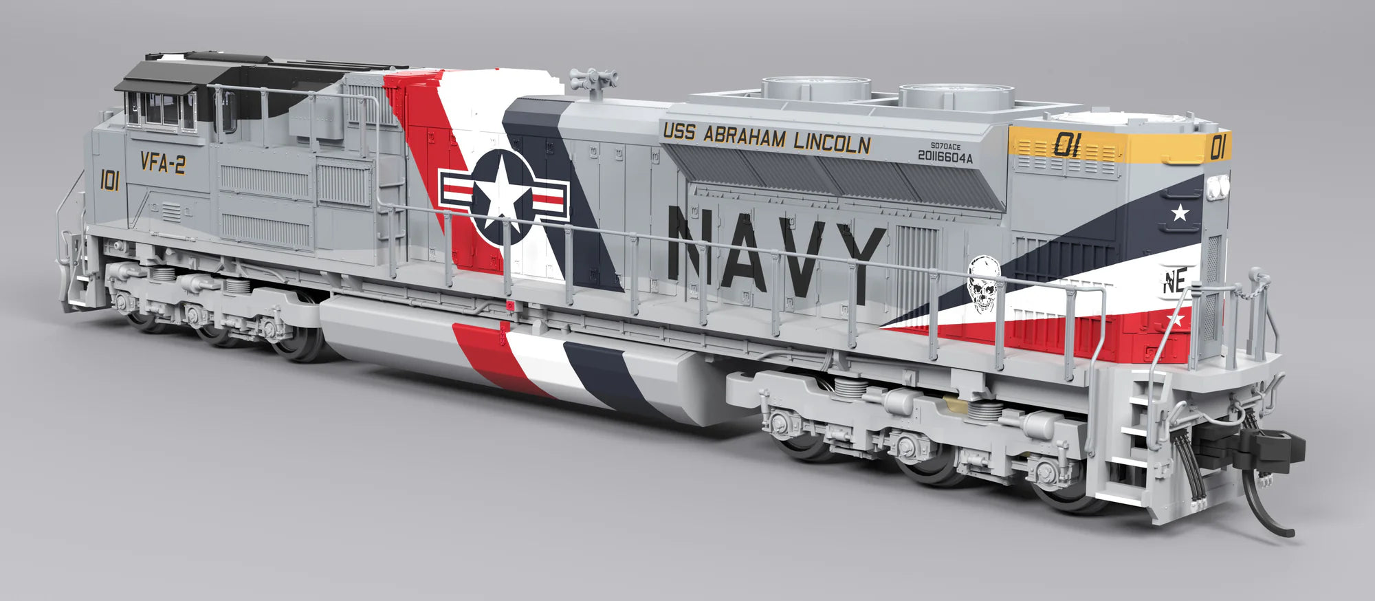 Broadway Limited (N) 9983 | EMD SD70ACe | US Navy #101 Fantasy Paint | Stealth (No-Sound)