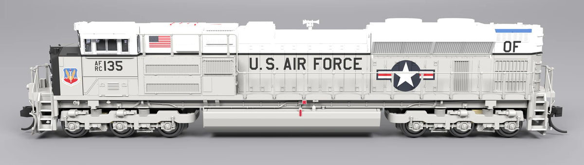 Broadway Limited (N) 9985 | EMD SD70ACe | US Air Force #135 Fantasy Paint | Stealth (No-Sound) - B360 Hobbies