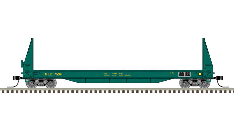 Atlas N Master | 50' SIECO Pulpwood Flat Car | Maine Central