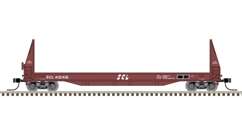 Atlas N Master | 50' SIECO Pulpwood Flat Car | Seaboard Coast Line