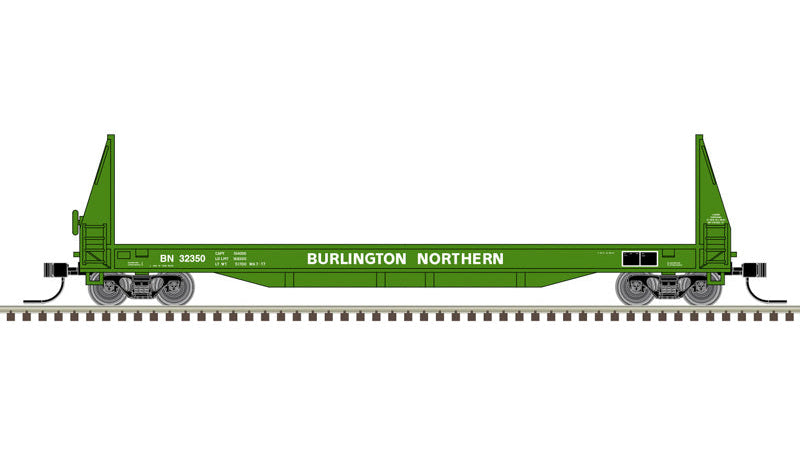 Atlas N Master | 50' SIECO Pulpwood Flat Car | Burlington Northern