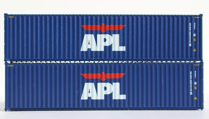 JTC N Scale 405003 |  APL 40' HIGH CUBE containers with Magnetic system