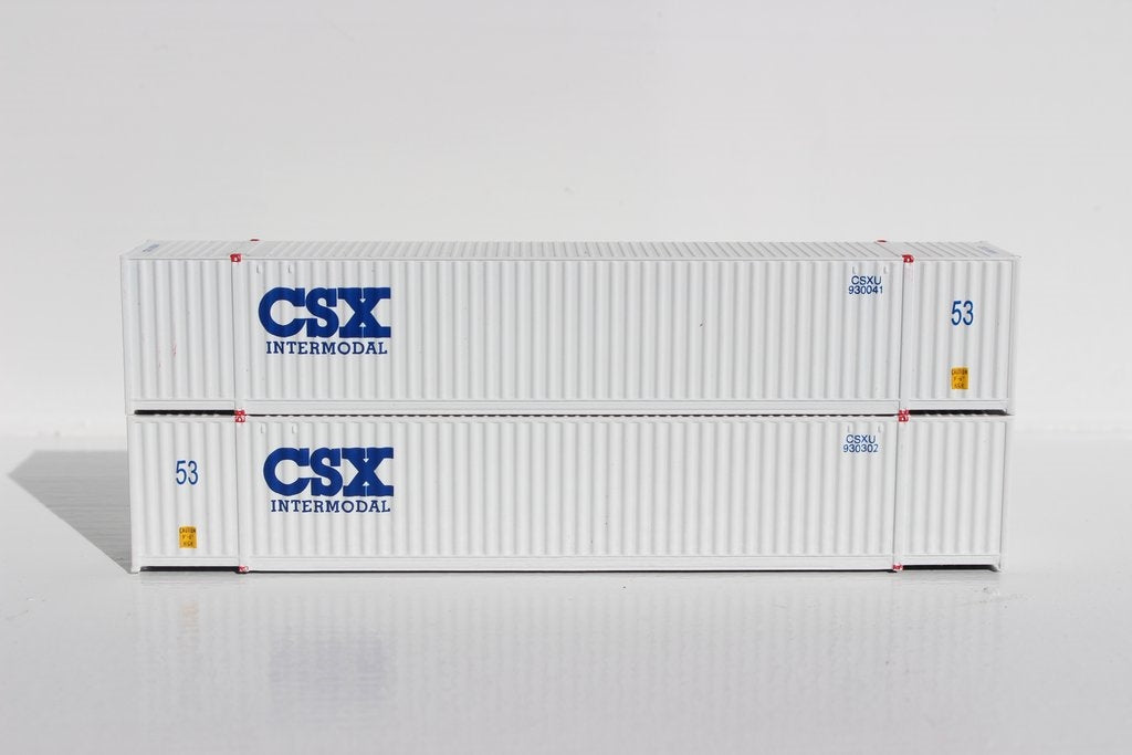 JTC N Scale 535012 | CSX INTERMODAL 53' High Cube 6-42-6 Corrugated Containers with Magnetic System