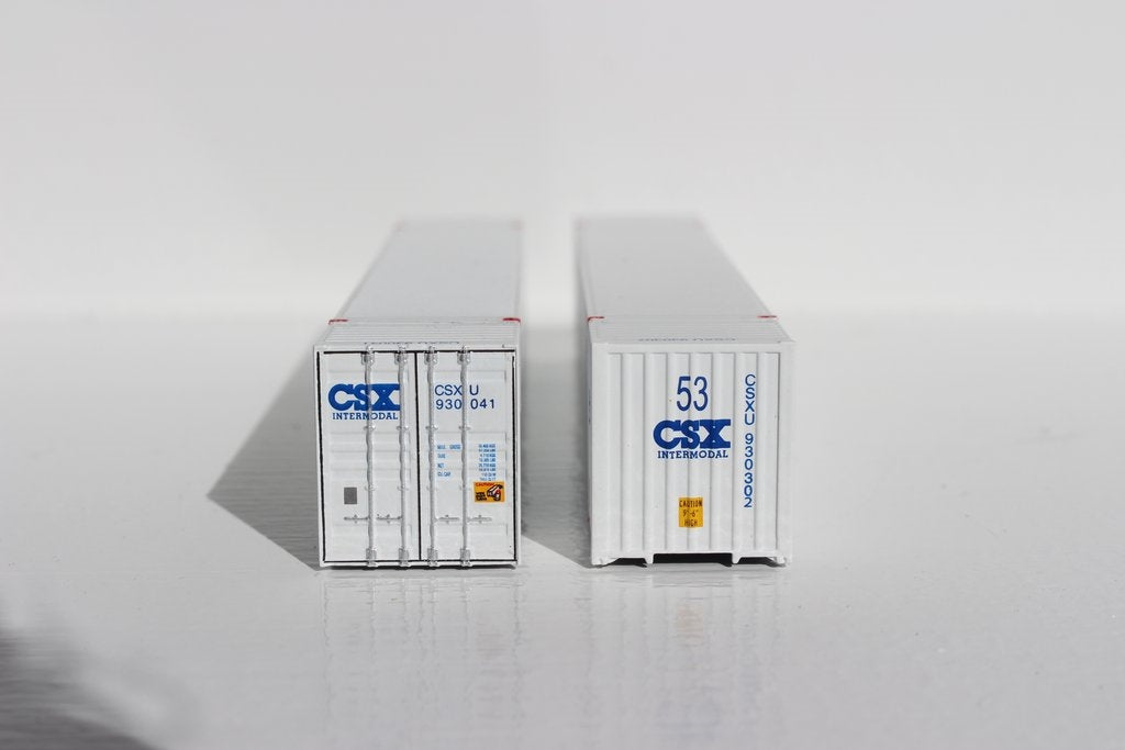 JTC N Scale 535012 | CSX INTERMODAL 53' High Cube 6-42-6 Corrugated Containers with Magnetic System