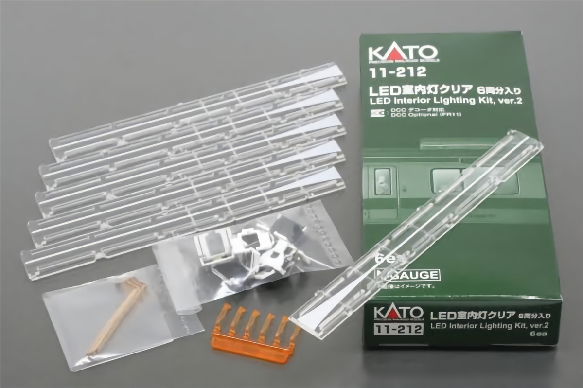 KATO N Scale 11212 |  White LED Passenger Car Light Kit - 6pk