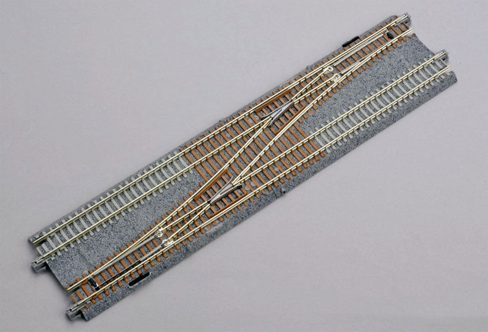 Kato N Scale Unitrack 20230 | Double Track Single Crossover #4 Turnout (Left)