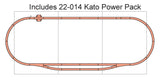 KATO N Scale 20853 | Master Set 2 (M2) Basic Oval and siding w/ Kato Power Pack