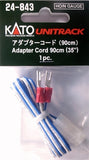 KATO N Scale Unitrack 24843 |Terminal Adapter Cord, 35" [1 pc]