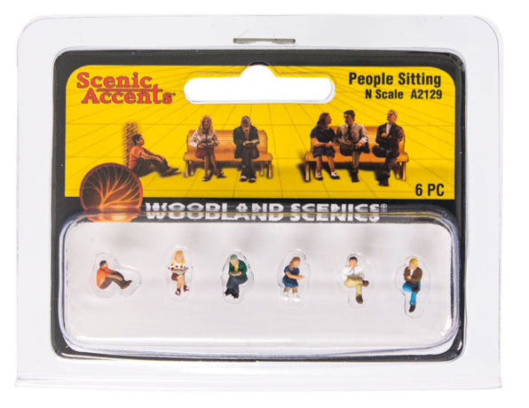 WOODLAND SCENIC N Scale A2129 | People Sitting